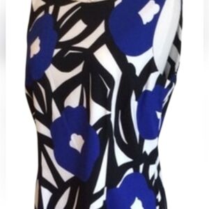 "AGB" Dress Blue/Black/White Size 12